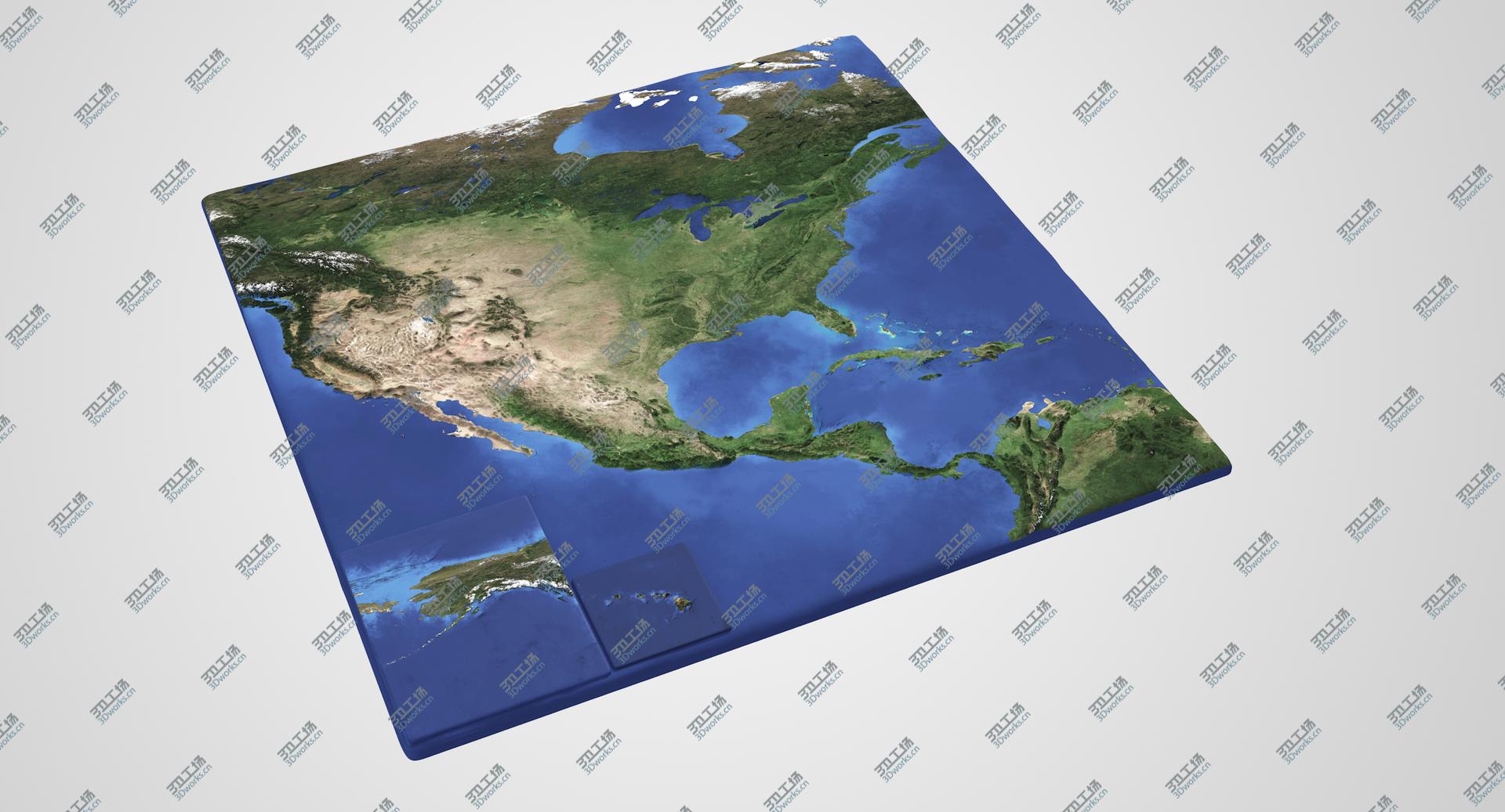 images/goods_img/202105074/USA 3D Map with Alaska Hawaii 3D model/2.jpg